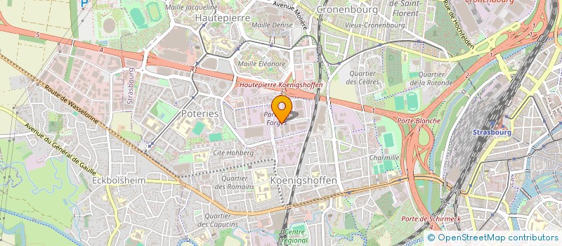 localisation de l'entreprise EMI-CRENO à STRASBOURG
