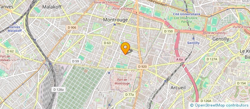 localisation de l'entreprise EMI - ESPACE MEDIA INTERNATIONAL à MONTROUGE