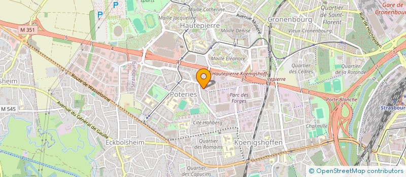 localisation de l'entreprise EMI FACADE à STRASBOURG