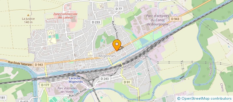 localisation de l'entreprise EMI FORESTIER  MIGENNES