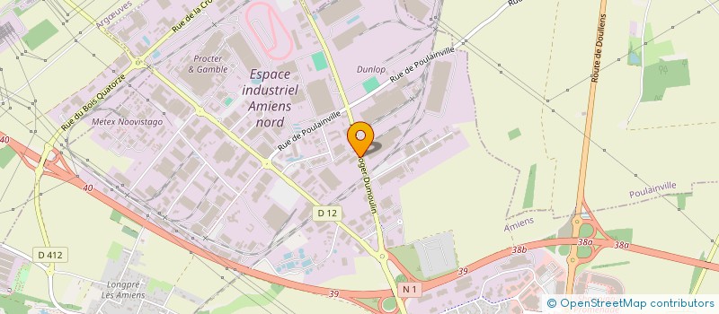 localisation de l'entreprise EMI GENIE CLIMATIQUE à AMIENS