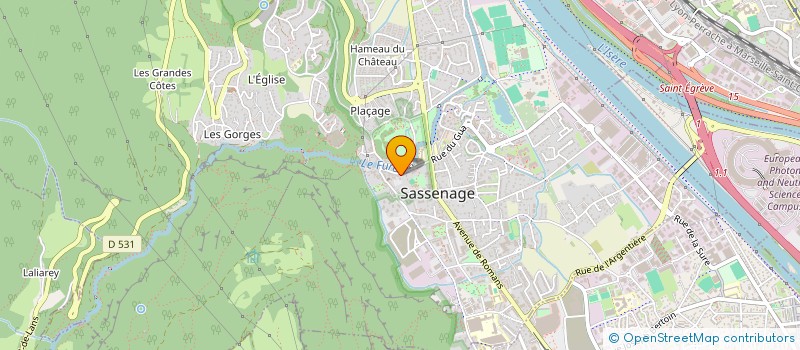 localisation de l'entreprise EMI-INGENIERIE à SASSENAGE