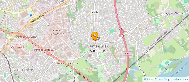 localisation de l'entreprise EMI' NANTES  SAINTE-LUCE-SUR-LOIRE