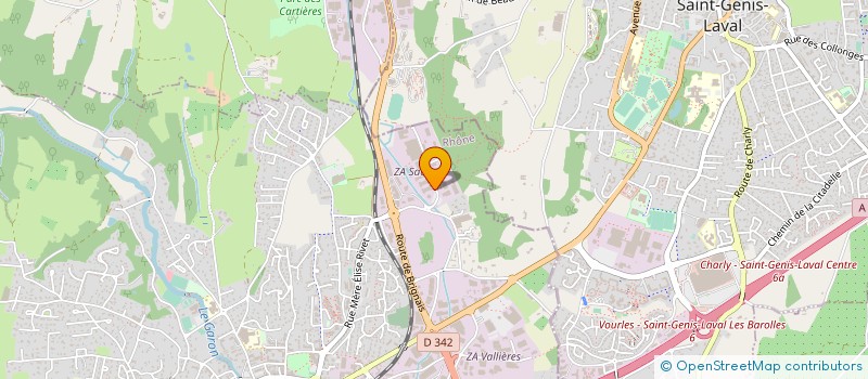 localisation de l'entreprise EMI SERVICES à BRIGNAIS