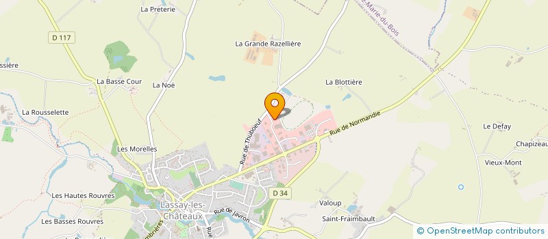 localisation de l'entreprise EMI STRAW à LASSAY-LES-CHATEAUX