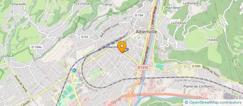 localisation de l'entreprise EMIA  ALBERTVILLE