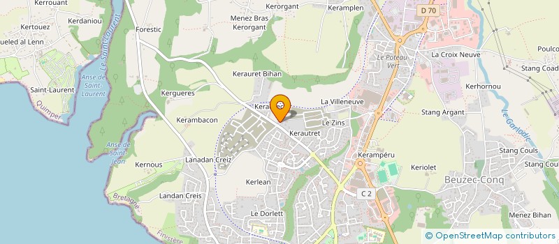 localisation de l'entreprise EMIANS  CONCARNEAU