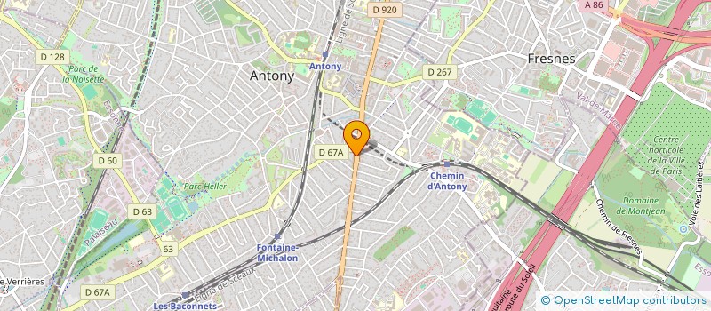 localisation de l'entreprise EMICA CORP à ANTONY