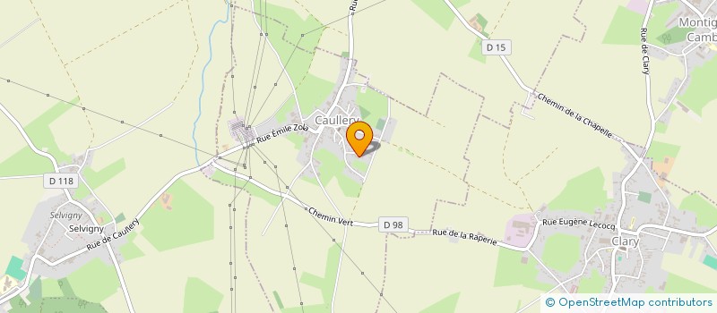 localisation de l'entreprise EMICEYAN  CAULLERY