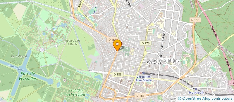 localisation de l'entreprise EMICRANIA à VERSAILLES