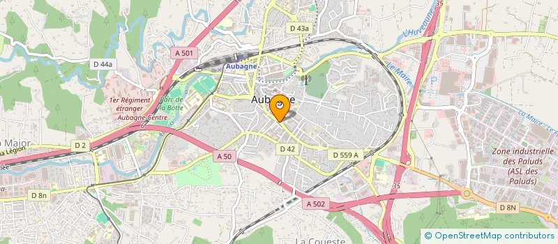 localisation de l'entreprise EMICRO SERVICES GARDANNE à AUBAGNE