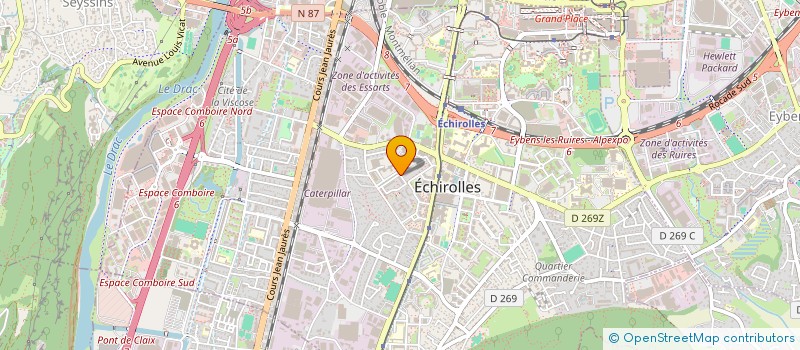 localisation de l'entreprise EMIDEV à ECHIROLLES
