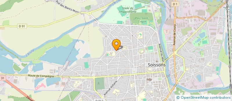localisation de l'entreprise EMIDOM à SOISSONS