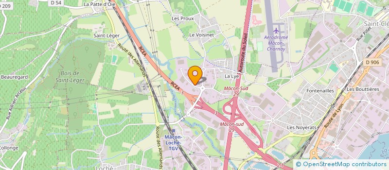 localisation de l'entreprise EMIE à CHARNAY-LES-MACON