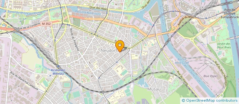 localisation de l'entreprise EMIEL à STRASBOURG