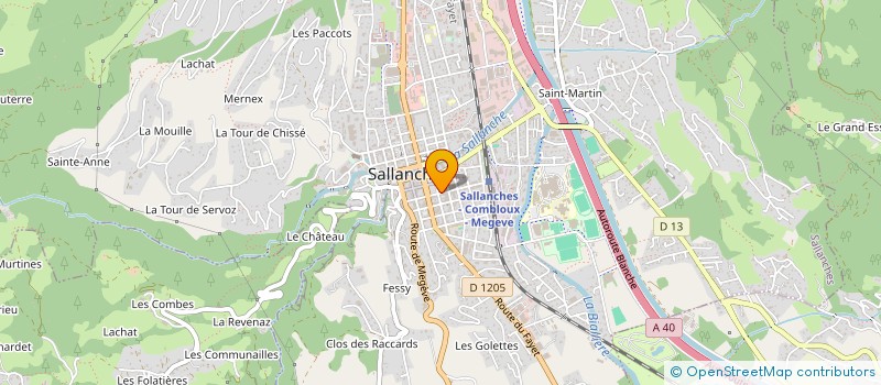 localisation de l'entreprise EMIETIM  SALLANCHES