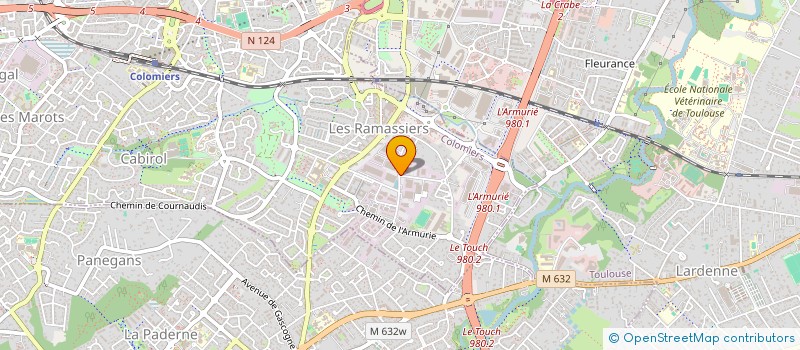 localisation de l'entreprise EMIFALG à COLOMIERS
