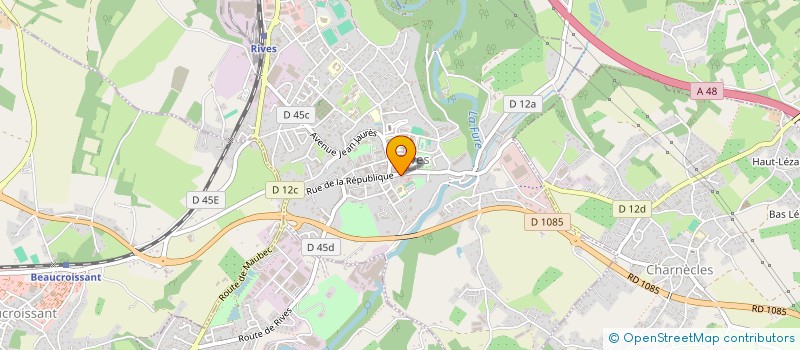 localisation de l'entreprise EMIFINITY à RIVES