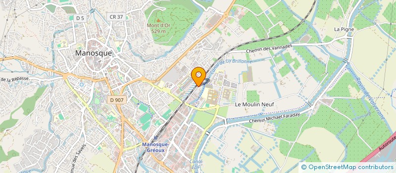 localisation de l'entreprise EMIGIU à MANOSQUE