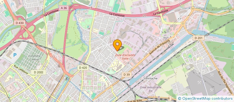 localisation de l'entreprise EMIL INVEST  ILLZACH