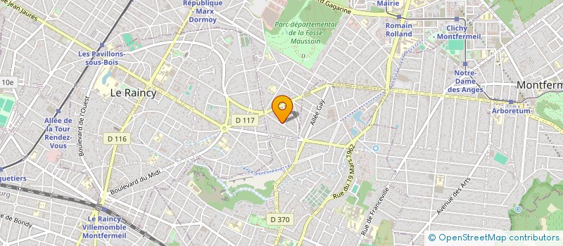 localisation de l'entreprise EMILCOM à CLICHY-SOUS-BOIS