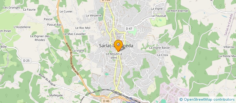 localisation de l'entreprise EMILE FAURE GAL LECLERC à SARLAT-LA-CANEDA
