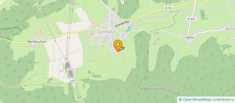 localisation de l'entreprise EMILE FRUGIER TP  DAMBELIN