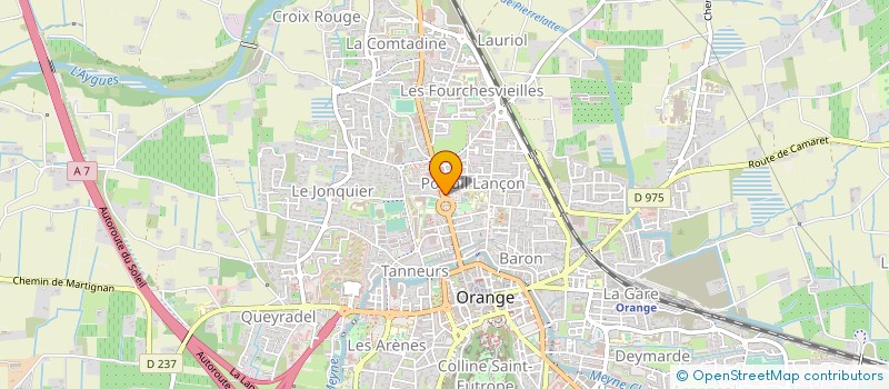 localisation de l'entreprise EMILE HENRI BISCARRAT à ORANGE