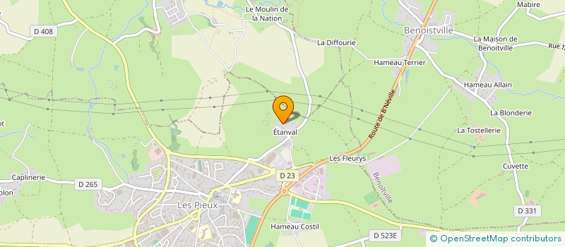 localisation de l'entreprise EMILE HORVAIS INVESTISSEMENT  LES PIEUX