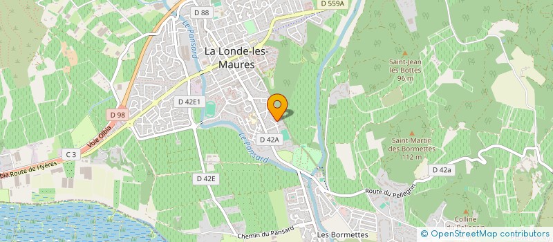 localisation de l'entreprise EMILE PLOMBERIE  LA LONDE-LES-MAURES