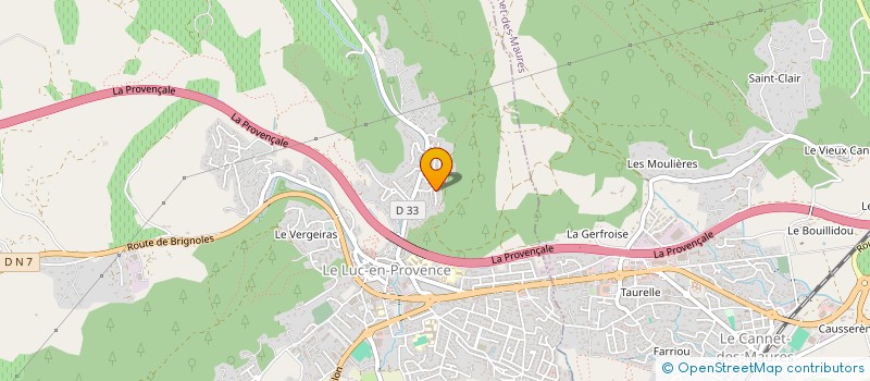 localisation de l'entreprise EMILE-ROGER  LE LUC