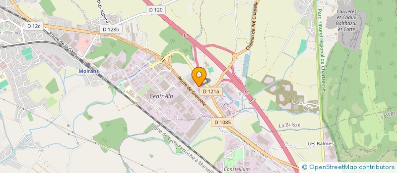 localisation de l'entreprise EMILE ROMANET  SAINT-JEAN-DE-MOIRANS