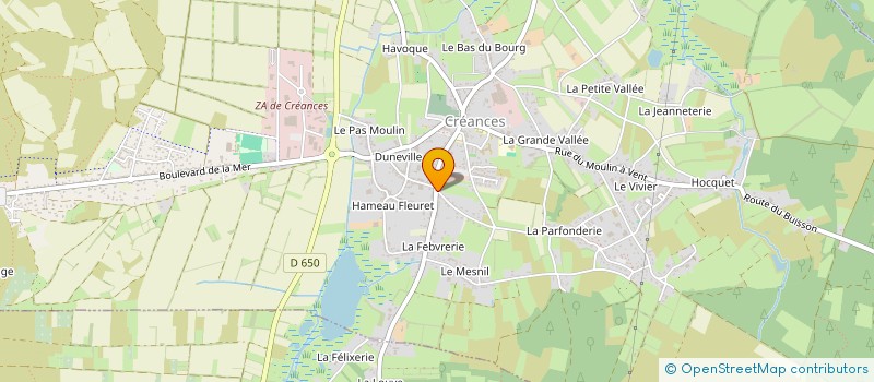 localisation de l'entreprise EMILE SAINT SARL  CREANCES