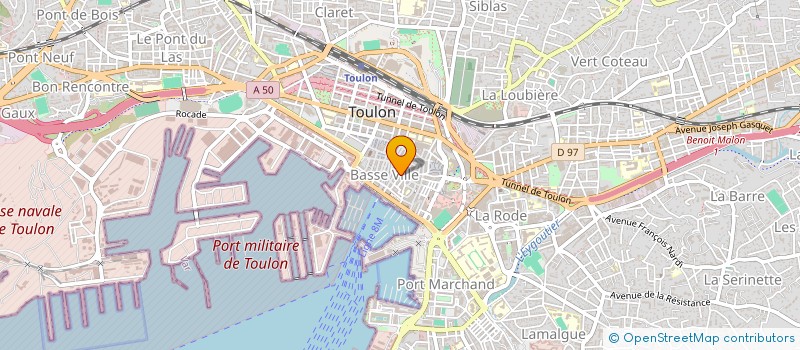 localisation de l'entreprise EMILE ZOLA à TOULON
