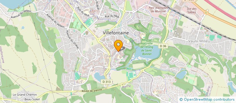 localisation de l'entreprise EMILE ZOLA  VILLEFONTAINE