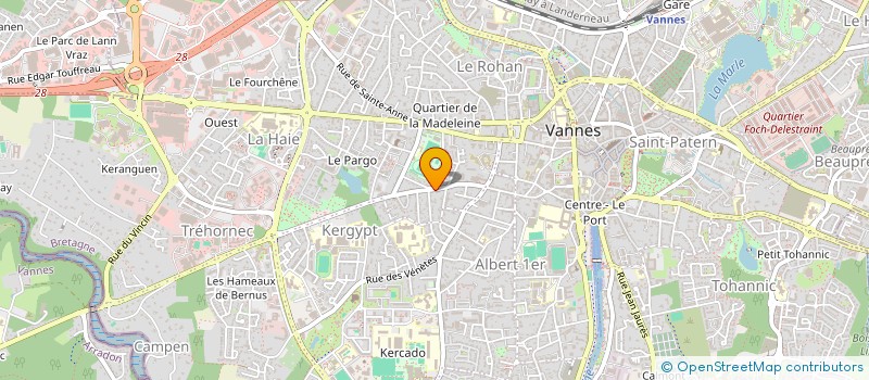 localisation de l'entreprise EMILE ZOLA  VANNES