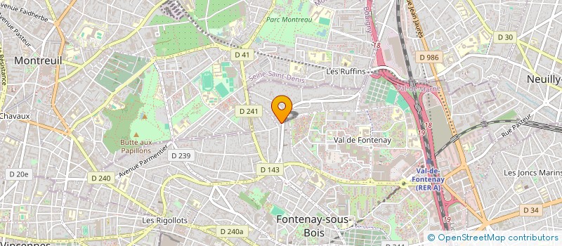 localisation de l'entreprise EMILE ZOLA ALIMENTATION GENERALE à FONTENAY-SOUS-BOIS