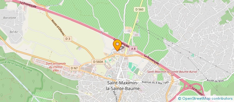 localisation de l'entreprise EMILEA à SAINT-MAXIMIN-LA-SAINTE-BAUME