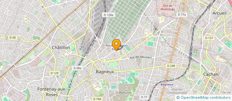 localisation de l'entreprise EMILEA  BAGNEUX