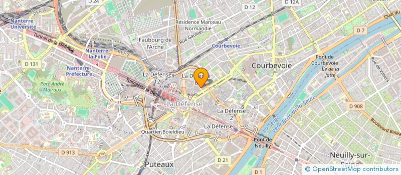 localisation de l'entreprise EMILEC à COURBEVOIE