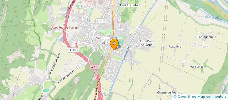 localisation de l'entreprise EMILIE  VARCES-ALLIERES-ET-RISSET