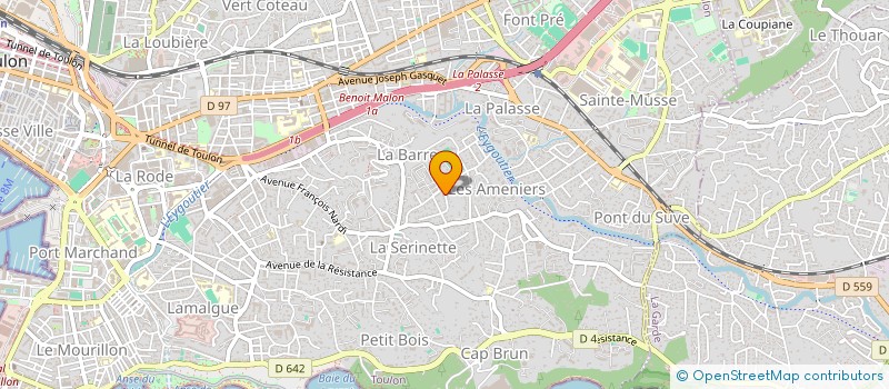 localisation de l'entreprise EMILIE  TOULON