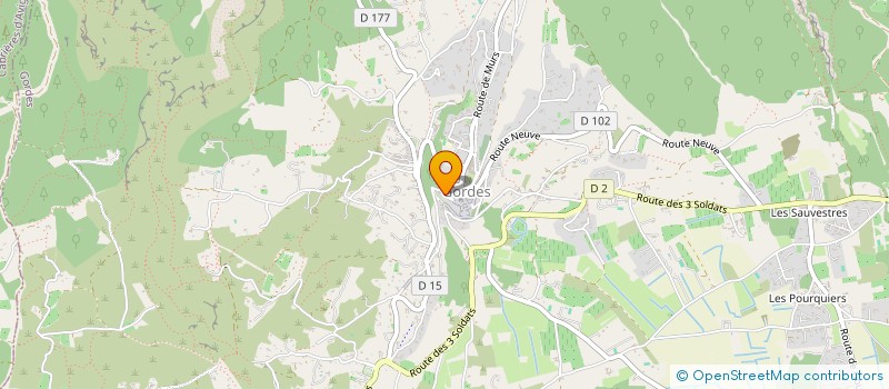 localisation de l'entreprise EMILIE  GORDES