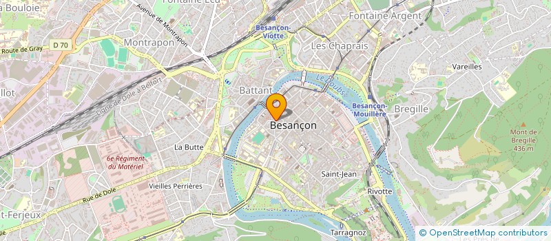 localisation de l'entreprise EMILIE  BESANCON