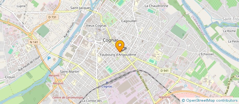 localisation de l'entreprise EMILIE COEURIOT à COGNAC
