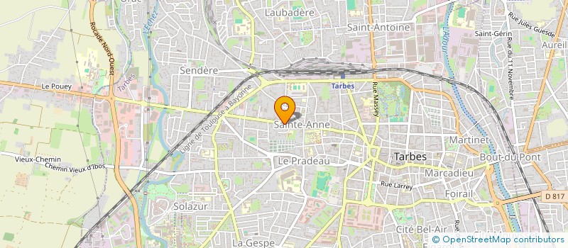 localisation de l'entreprise EMILIE CONSTRUCTION  TARBES