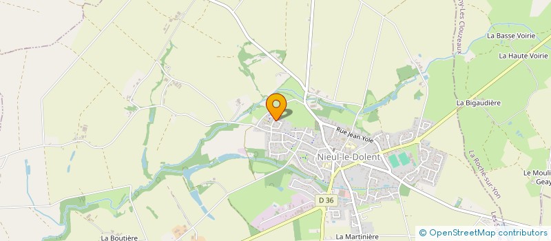 localisation de l'entreprise EMILIE GUERINEAU  NIEUL-LE-DOLENT