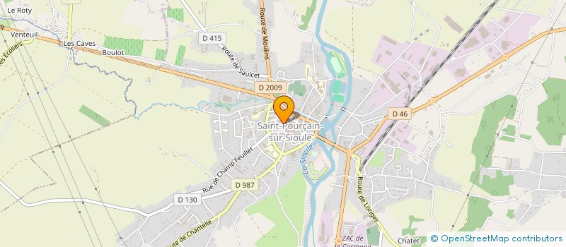 localisation de l'entreprise EMILIE LAFLEUR à SAINT-POURCAIN-SUR-SIOULE