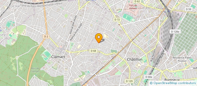 localisation de l'entreprise EMILIE MARSH CAMERATA  CHATILLON