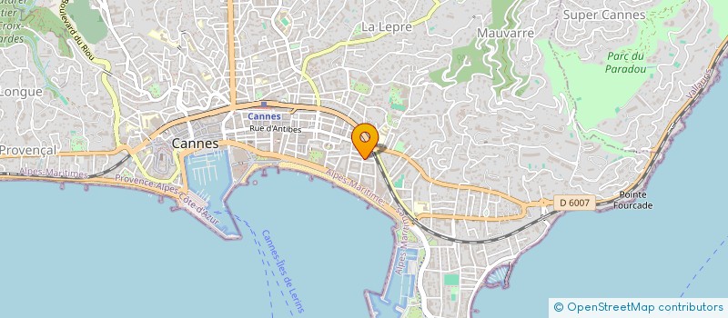 localisation de l'entreprise EMILIE MONTIEL ESTHETIQUE à CANNES